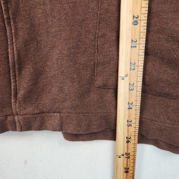 Pact Relaxed Blazer Cardigan Unisex XXL Brown Solid Organic Cotton Pockets EUC - Picture 10 of 14